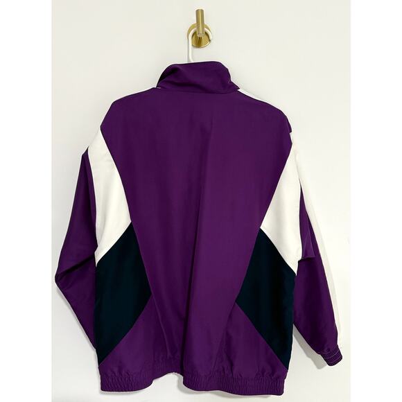 Adidas Windbreaker 90'S Block Track Top Size L Vintage - Picture 2 of 13